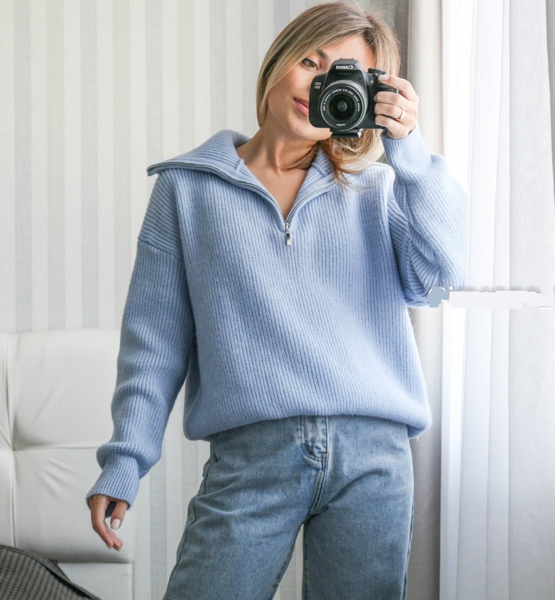 ELODIE™ – Bequemer Halbzippullover