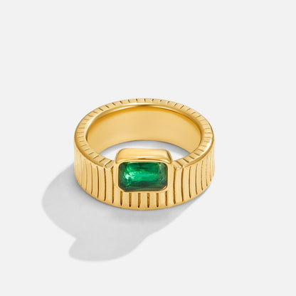 Giana ring in goud en smaragd