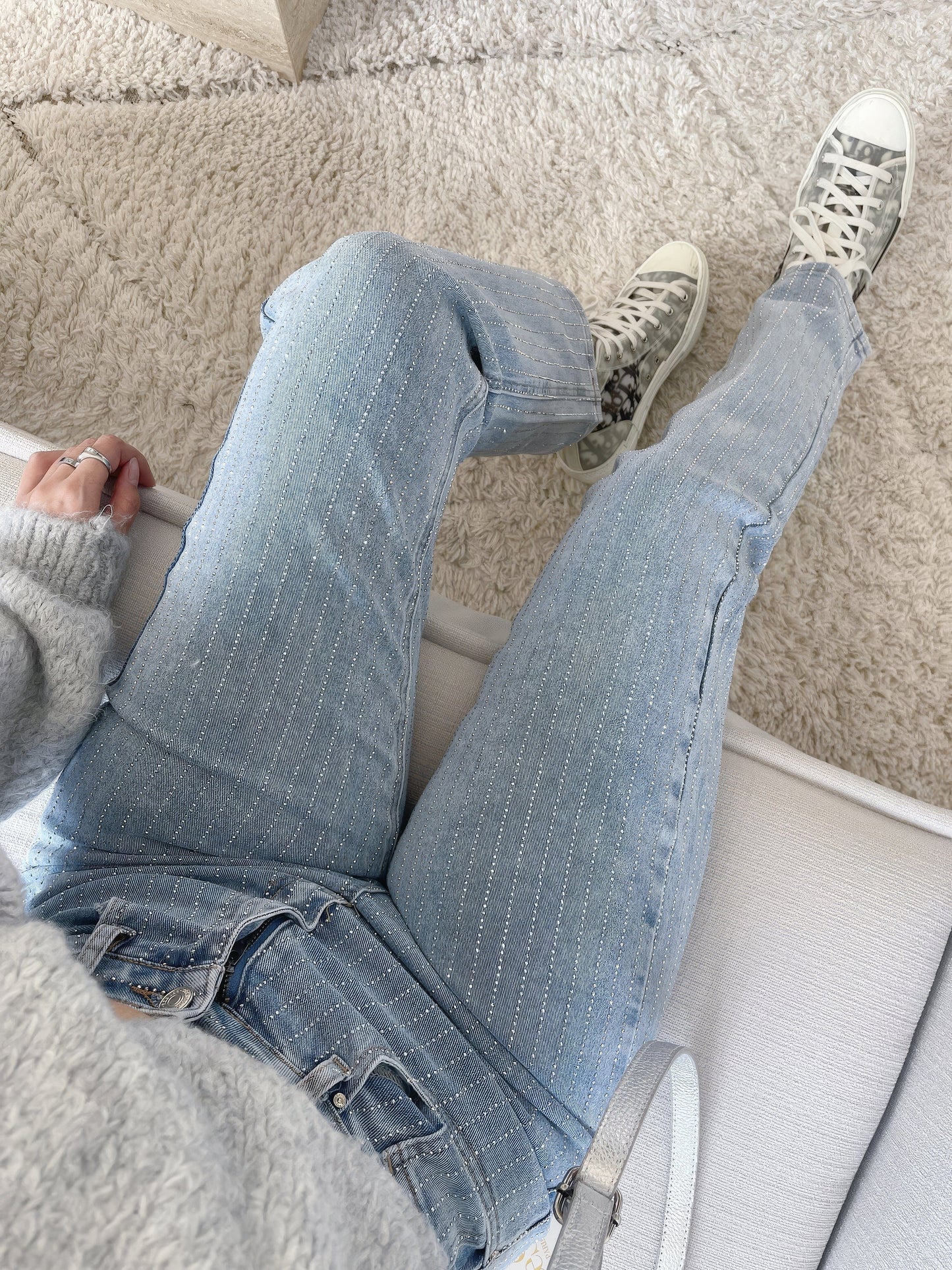 Rosea Glitter Jeans in Rosa