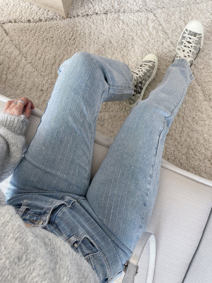 Rosea Glitter Jeans in Rosa
