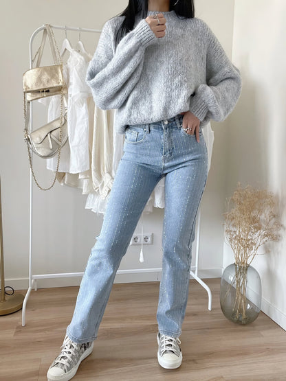 Rosea Glitter Jeans in Rosa
