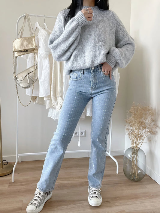 Rosea Glitter Jeans in Rosa
