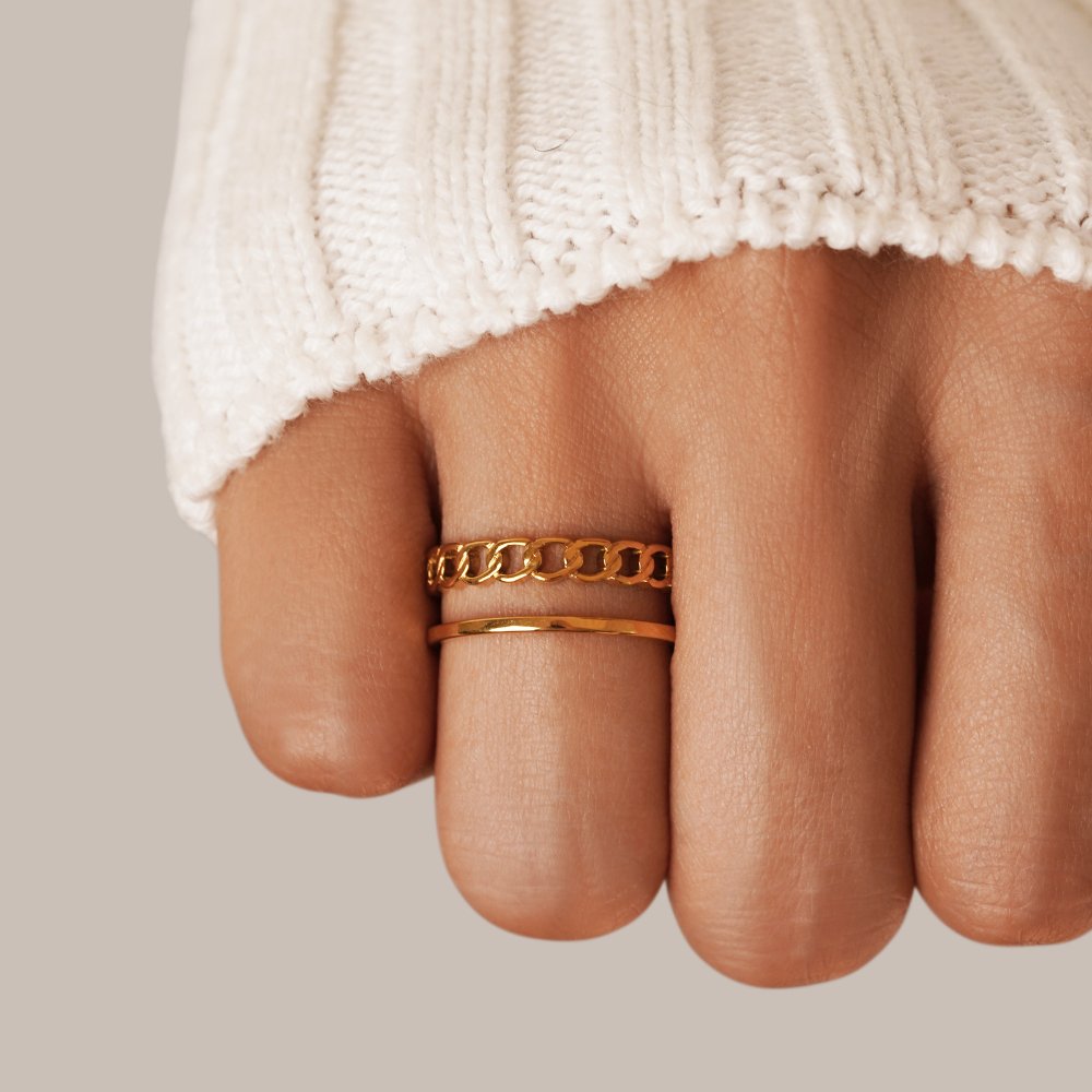 Gouden kettingring