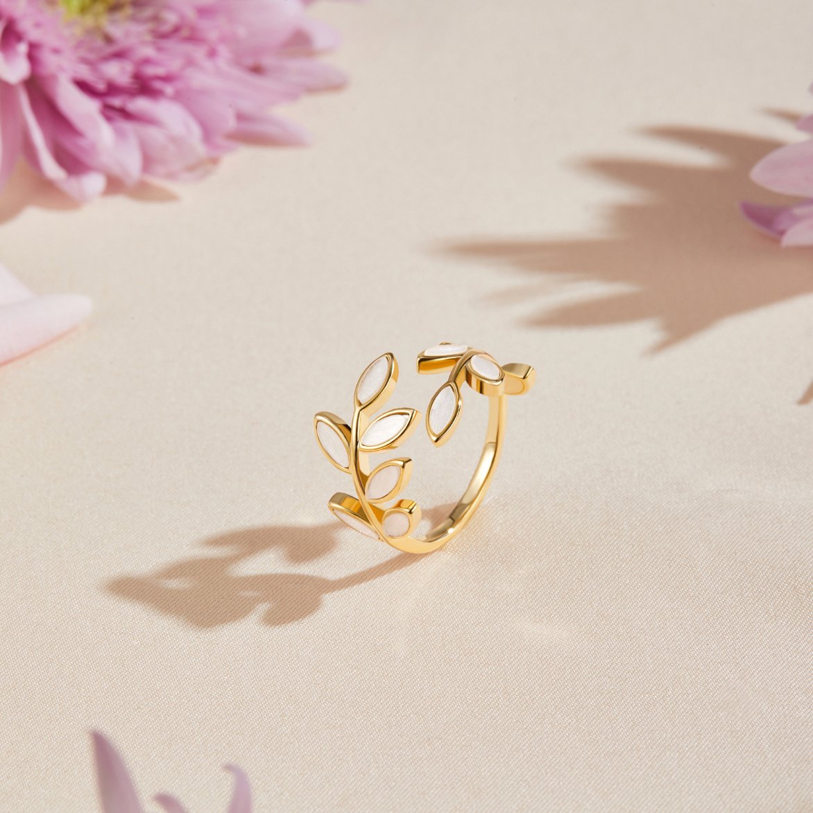 Blattgold-Ring