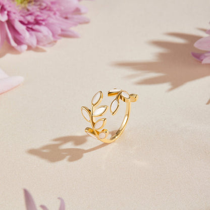 Blattgold-Ring