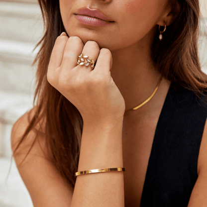 Bague en feuille d'or