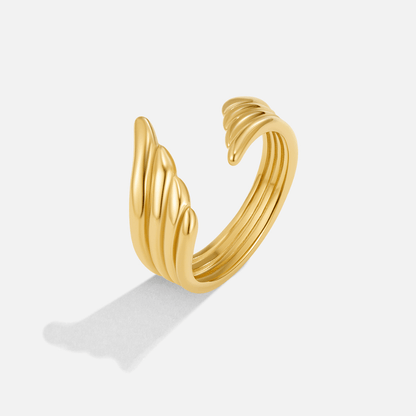Gouden engelenvleugelring