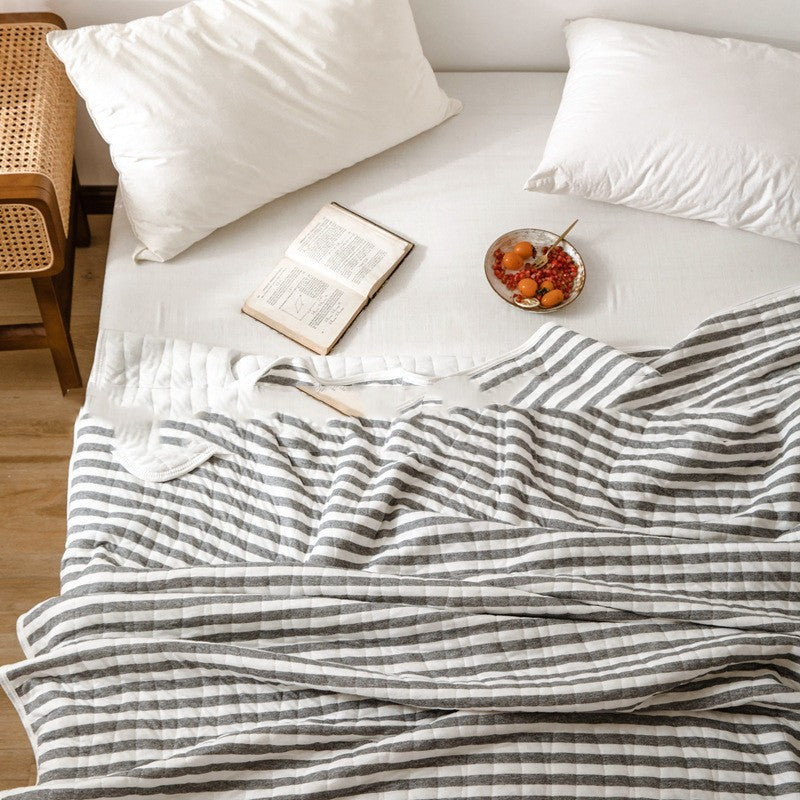 Lichtgewicht gestreepte zomer sprei