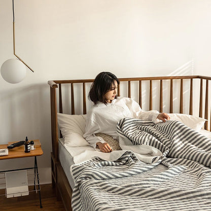 Lichtgewicht gestreepte zomer sprei