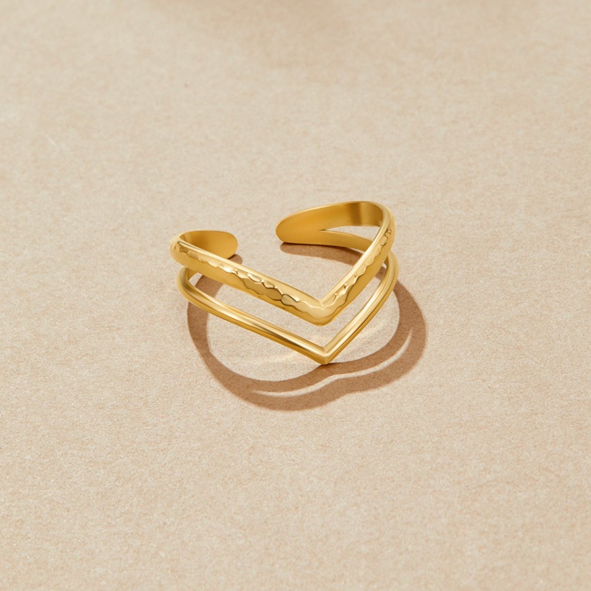 Bague enveloppante superposée Harper