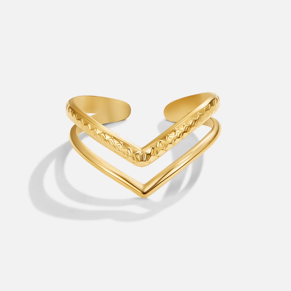 Bague enveloppante superposée Harper