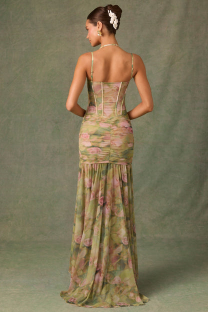 Esmeralda | Asymmetrisches Bodycon-Kleid mit Volants