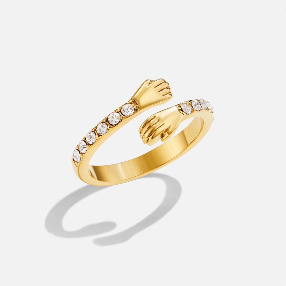 Gouden Ring Hug Me Forever