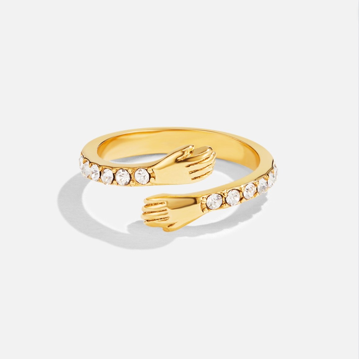 Gouden Ring Hug Me Forever