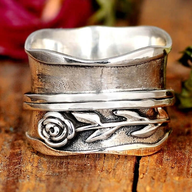 Blossom - Vintage Zilveren Ring