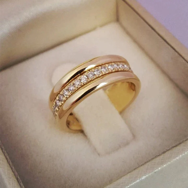 Sarah – Vintage-Zirkonia-Inlay-Ring