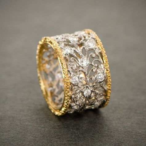 Bague Vintage en Zirkonia Efeu