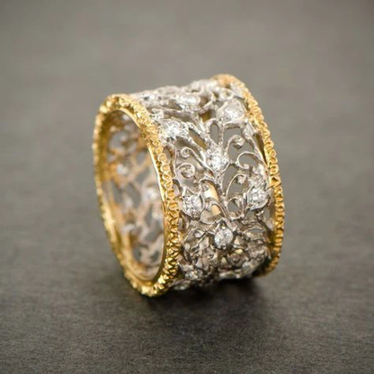 Mika - Vintage Zirkonia Klimop Ring