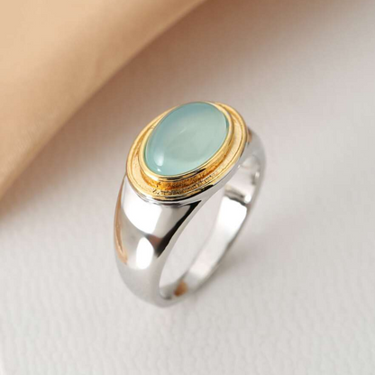Gabi – Vintage-Grüner-Mondstein-Ring