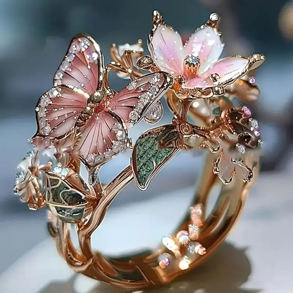 Nature Bright Vlinder Zirkonia Ring