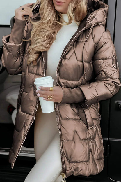 ASTRID - Elegante winterjas met capuchon en voering