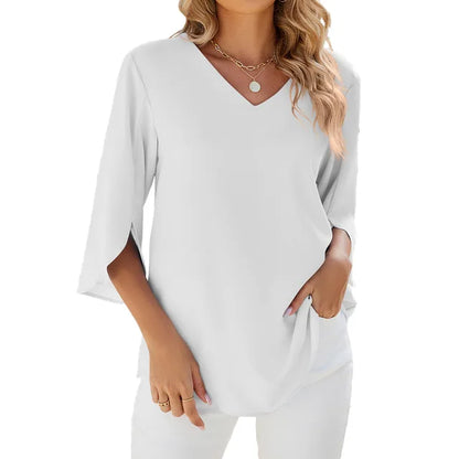 Verna - Blouse met V-hals
