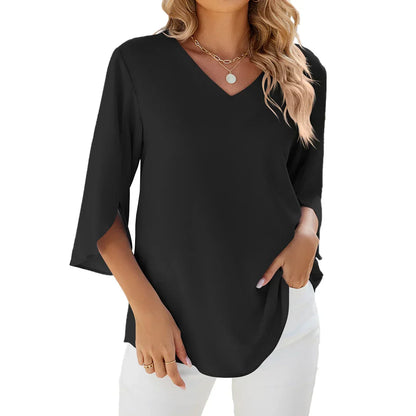 Verna - Blouse met V-hals
