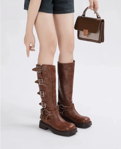 Emilia™ Braune Phoenix-Stiefel