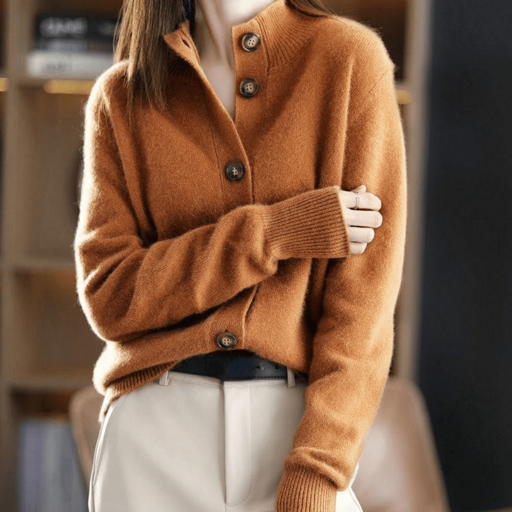 Anny | Luxuriöse Kaschmir-Strickjacke