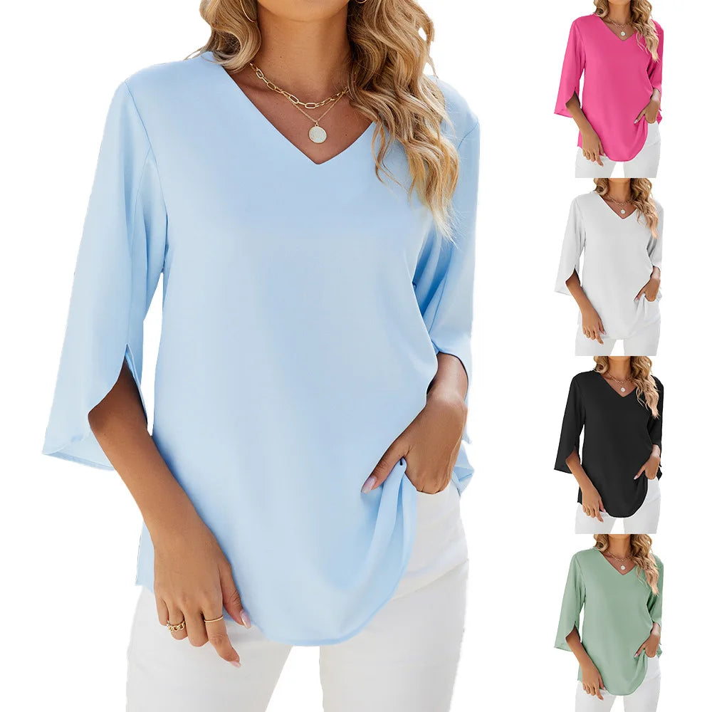 Verna - Blouse met V-hals