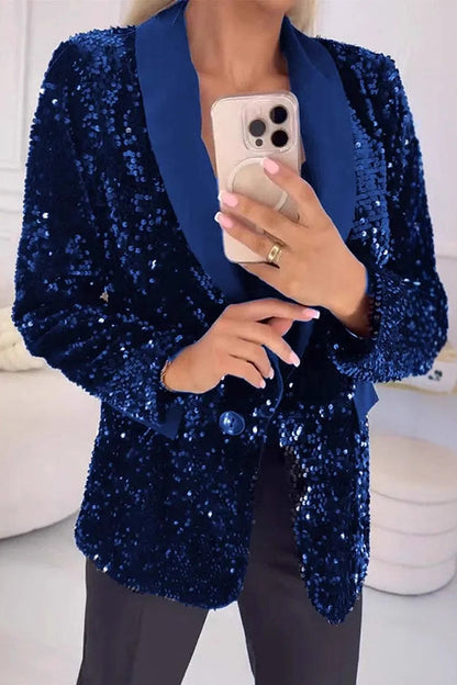 Liv – Glitzernder Pailletten-Blazer