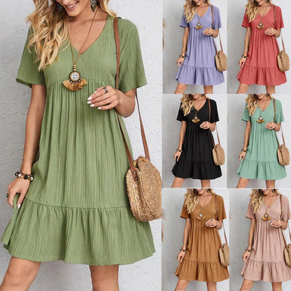 Solenne™ – Bohème Swing Jurk voor dames