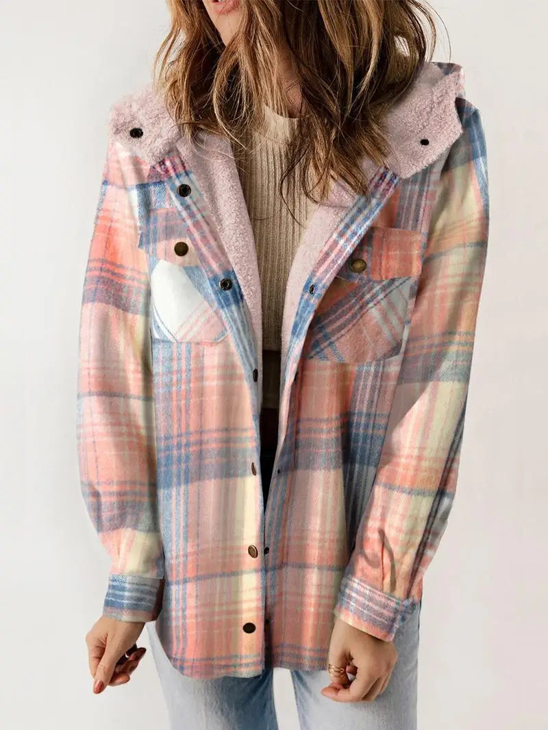 Esther | Gemütliche Karierte Fleece-Jacke