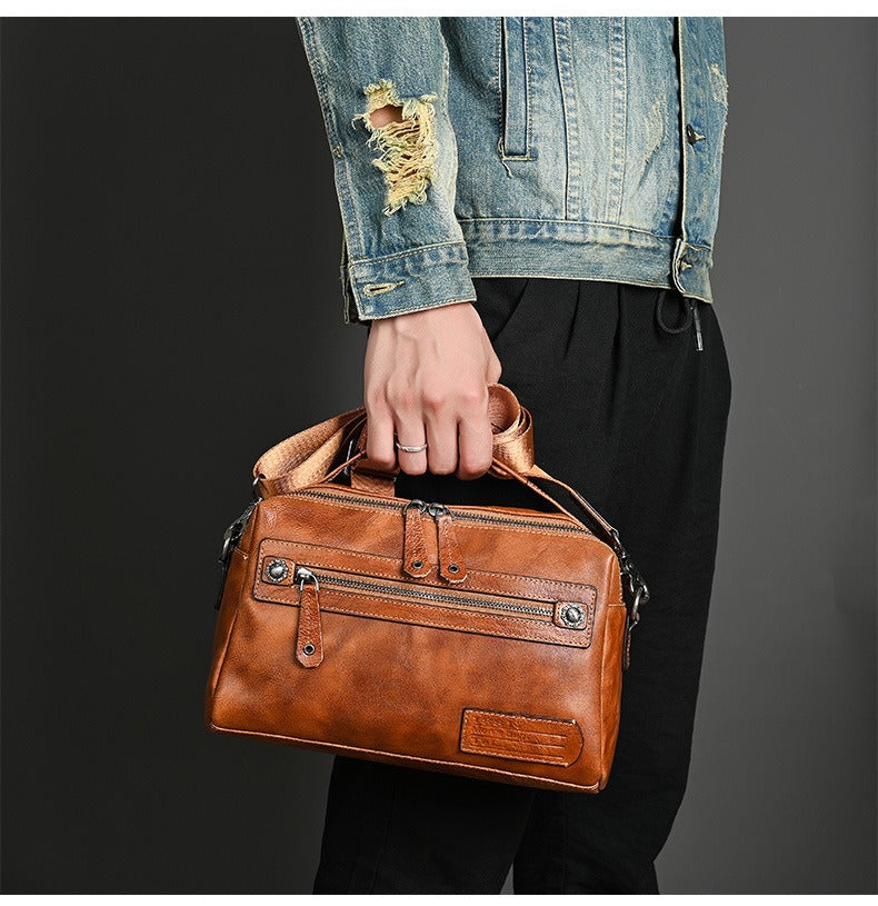 Sac à main en cuir synthétique pour homme, design urbain compact - Laurent