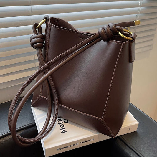 Sac à bandoulière en cuir synthétique pour femme au design minimaliste - Rita