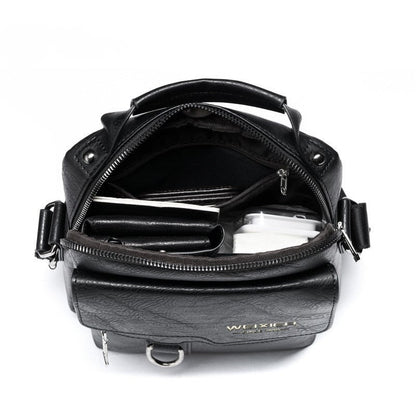 Sac à bandoulière vertical en cuir synthétique pour homme - Laurent