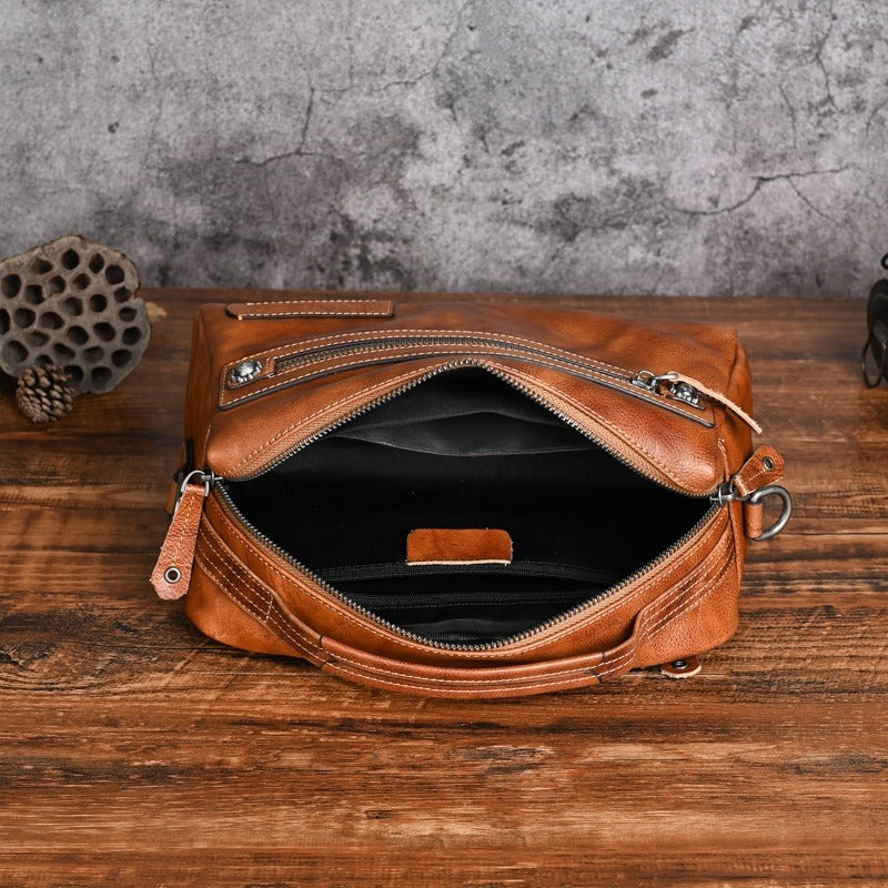 Sac à main en cuir synthétique pour homme, design urbain compact - Laurent