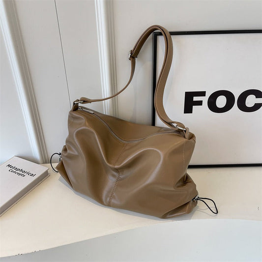 Sac à bandoulière fluide à effet de cuir pour femme - Léa