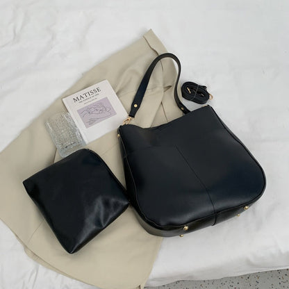 Sac à bandoulière en cuir synthétique de style minimaliste pour femmes - Teresa