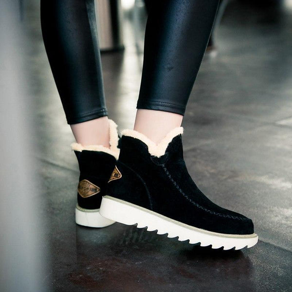 Damen Wasserdichte Gefütterte Stiefel