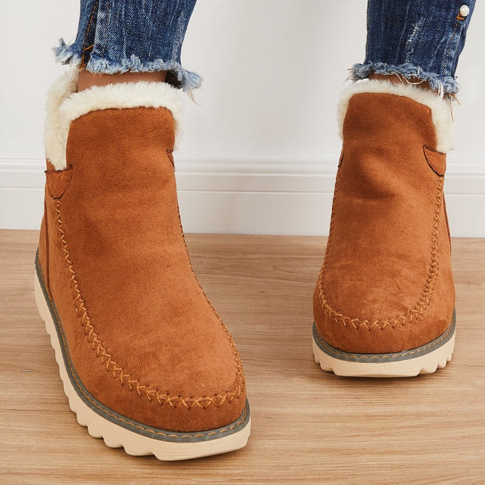 Damen Wasserdichte Gefütterte Stiefel