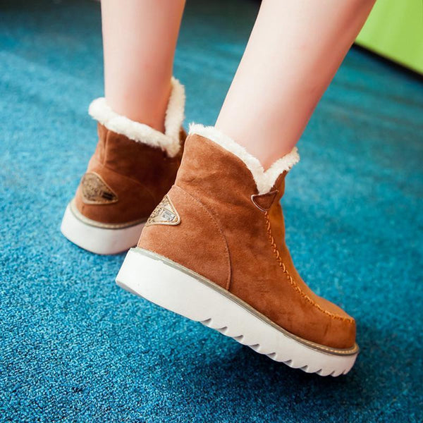 Damen Wasserdichte Gefütterte Stiefel