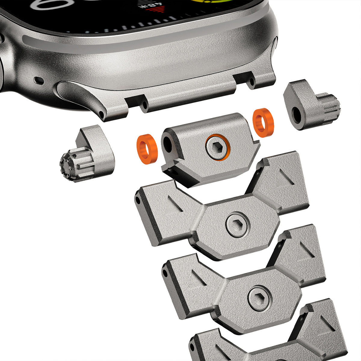 Imperiale roestvrijstalen Apple Watch-band