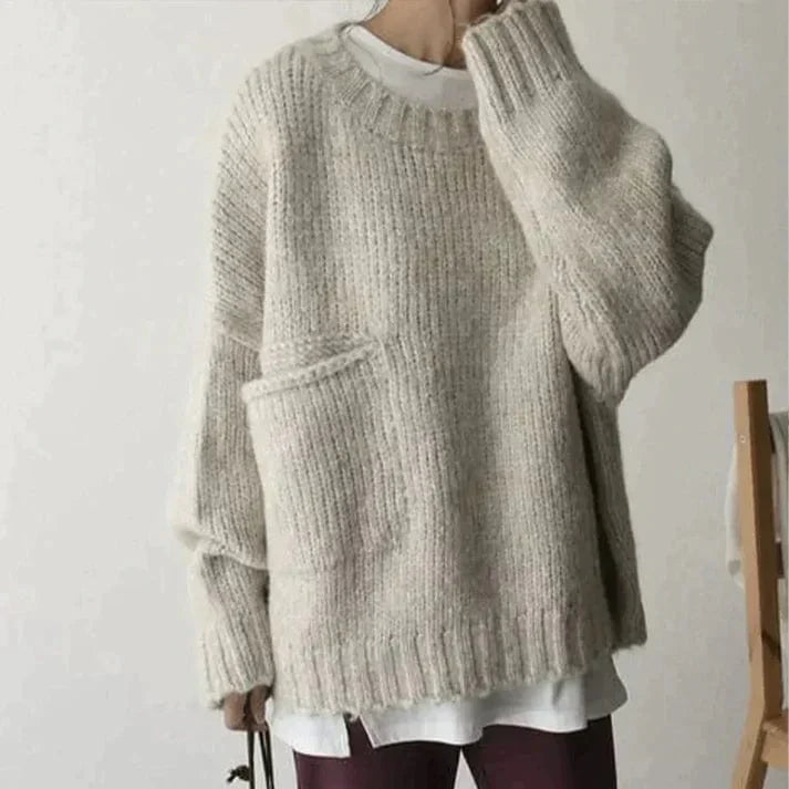 Fiora™ | Oversized trui met buidelzak