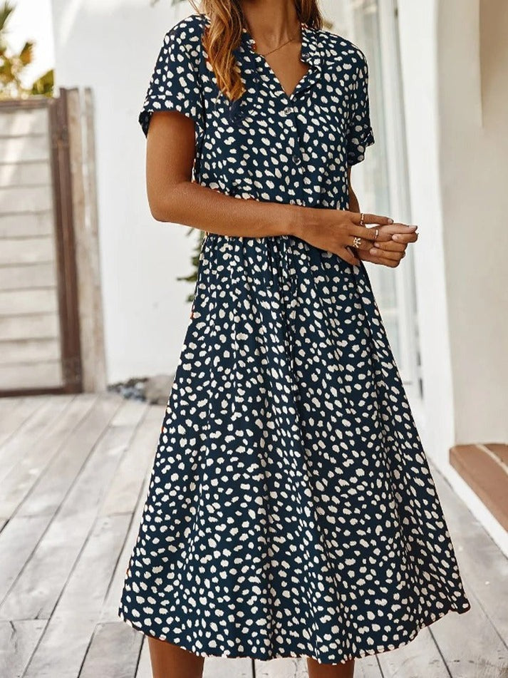 BENEDICTA I VINTAGE BEDRUKTE JURK