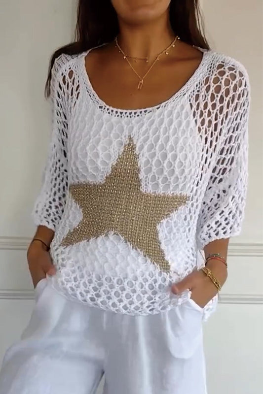 Larissa | Elegante gebreide trui met ster