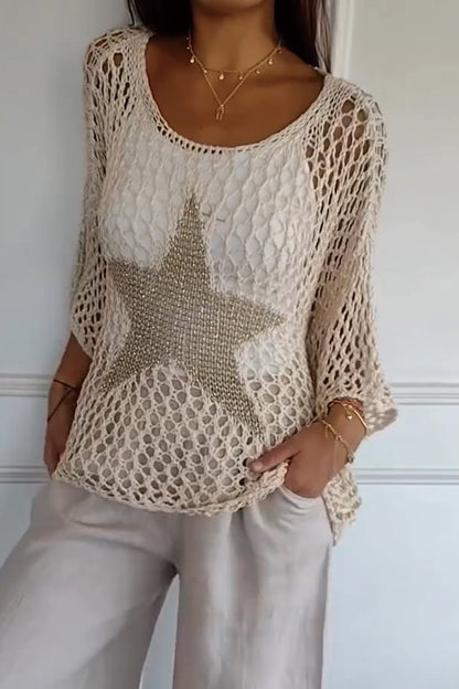Larissa | Elegante gebreide trui met ster