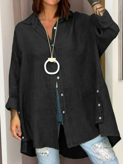 Sophia™ | Oversized overhemd met knoopjes