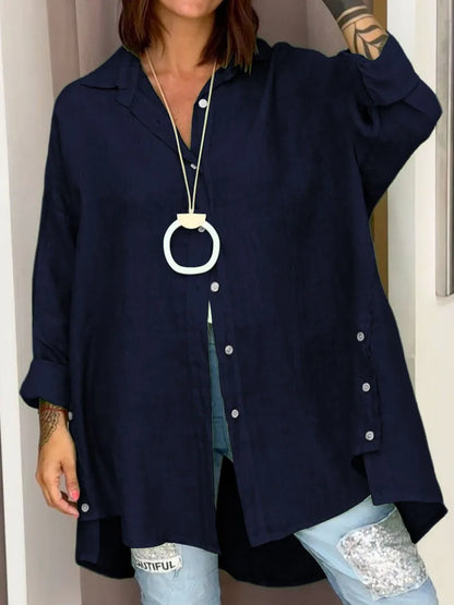 Sophia™ | Oversized overhemd met knoopjes
