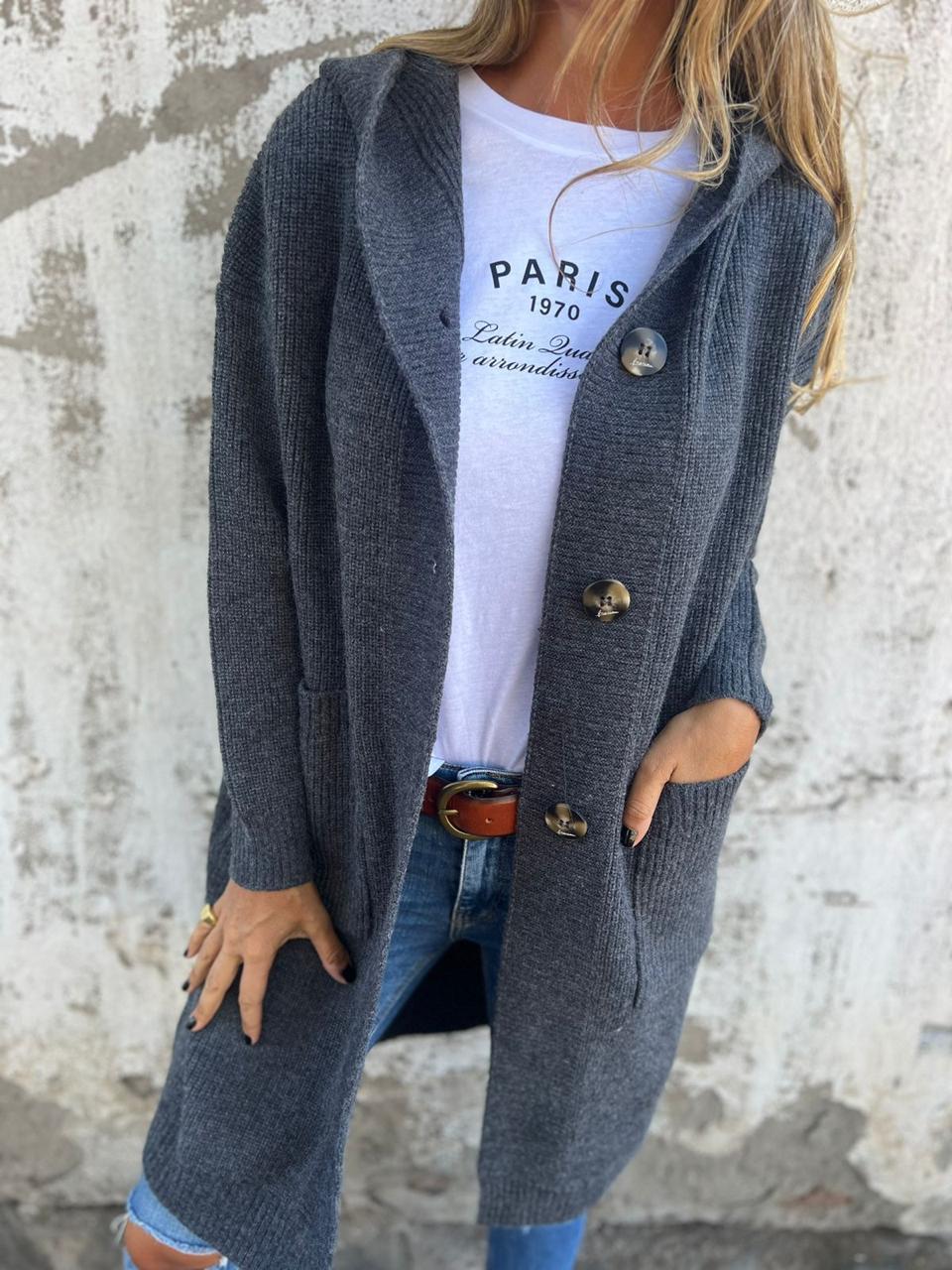 VERONICA™ – Schicker Langer Strick-Cardigan